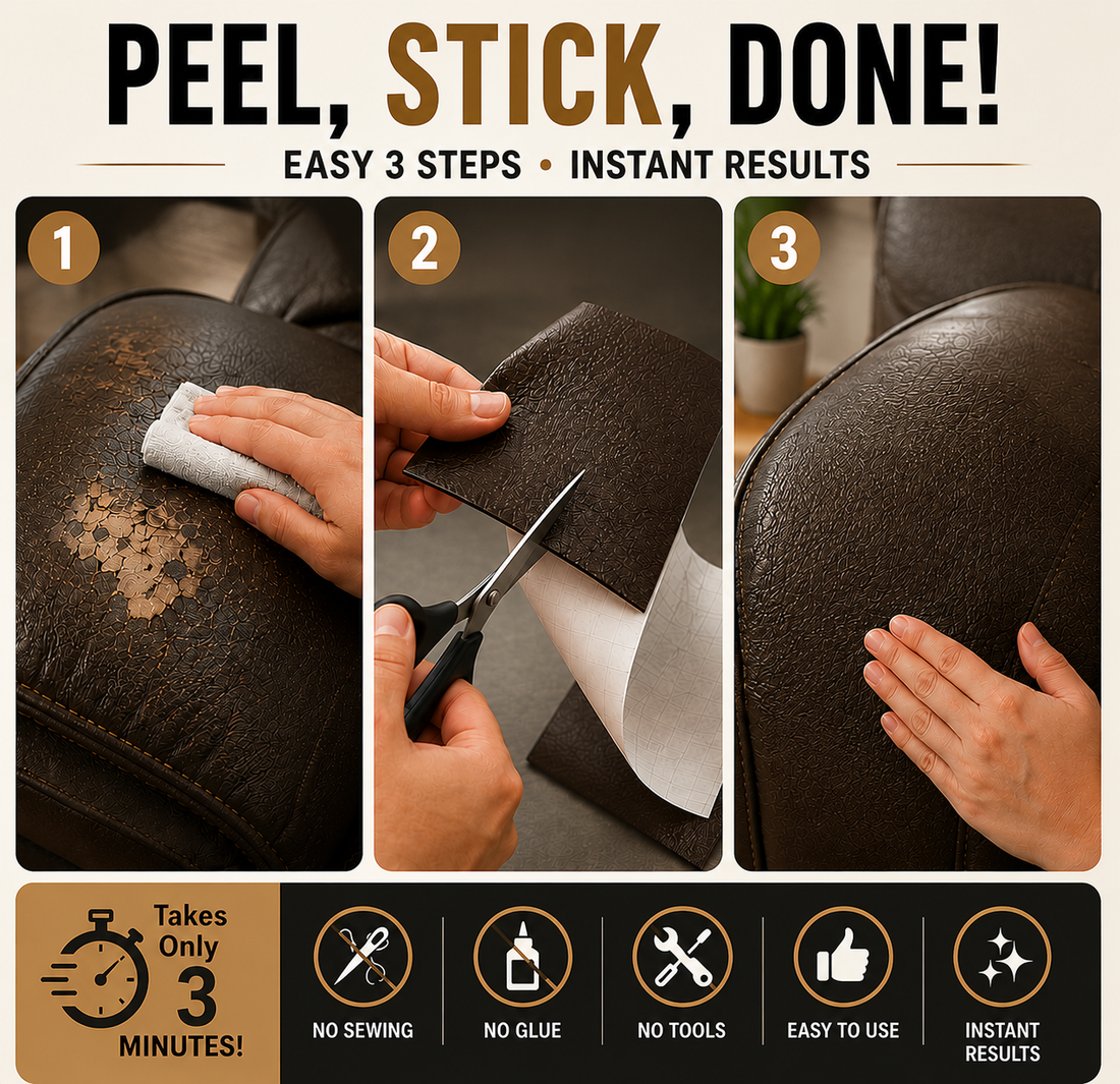 VLAND- Leather Repair Patch – Cover Scratches, Cracks & Peeling in Minutes