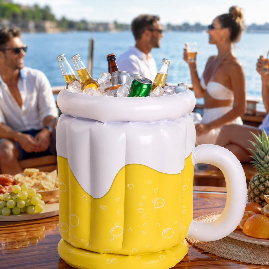 ICEFEST – Portable Beer Mug Beverage Chiller for Pool and Beach Parties
