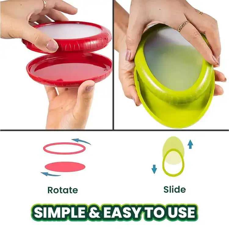 LOCKAFRESH – Silicone Stretch Covers for Fruits, Bowls, and Leftovers